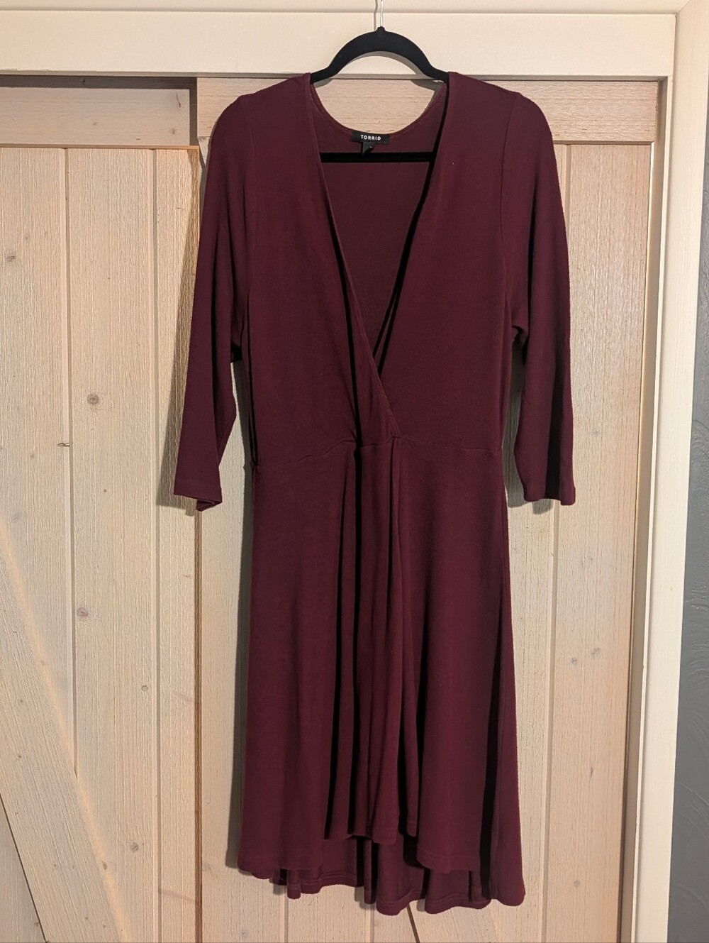 Torrid Surplice Faux Wrap Dress Size 2